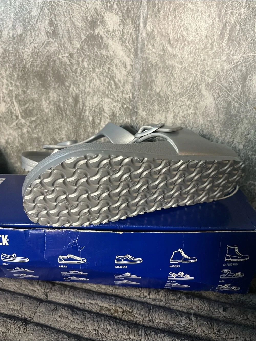 Birkenstock Kids Gizeh EVA Thong Sandal - Silver Sz 32 / us 1
